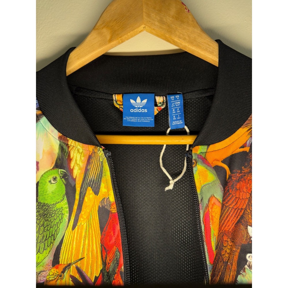 Adidas Originals Farm Company Tropical Parrot Bird Print Track Jacket Small - Picture 5 of 12